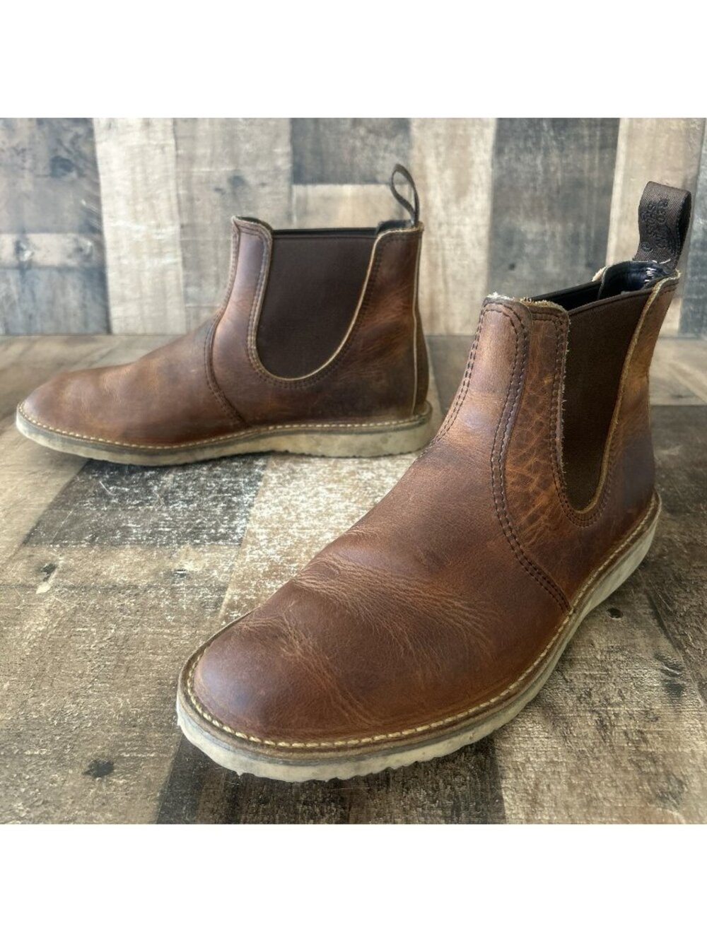 Red Wing 3311 Heritage Weekender Chelsea Plain Toe Work Boots Mens 11 D